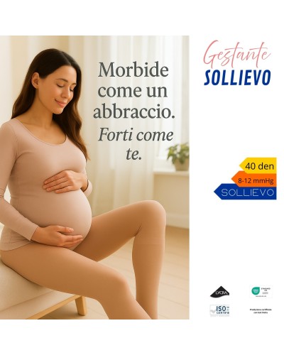 Collant gestante Sollievo 40 denari a compressione graduata