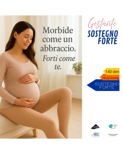 Collant GESTANTE Sostegno Forte 140 denari a compressione graduata